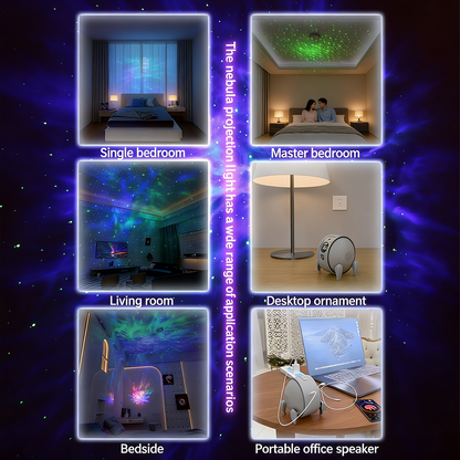 Colorful Life184Nebula Optical Projector Lamp Remote Control Bluetooth Speaker Atmosphere Light Cool and Colorful LED Night Light