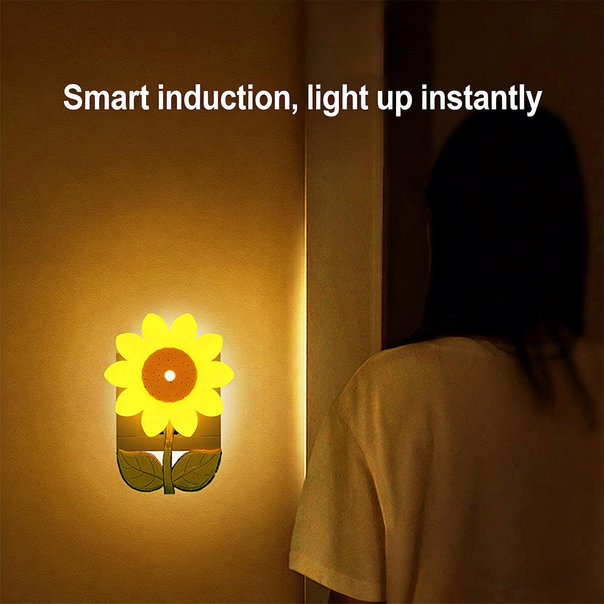 Colorful Life 210 Sunflower Warm Light Night Light, Nursing Light with Voice Control