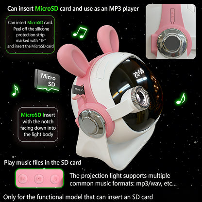 Colorful Life180Cute Rabbit HD Projector Lamp USB Plug-in Starry Sky Light Projection Atmosphere Light Bedroom Night Light