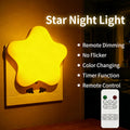 211Little Star Night Light Remote Control LED Bedside Lamp for Dormitory Bedroom Creative Night Light for Breastfeeding and Eye Protection