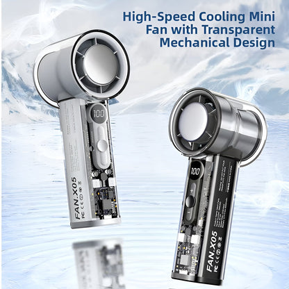 F06Refreshing Summer Compact Handheld Fan, a Must-Have for Office and Travel, Equipped with USB Charging Port and 3 Adjustable Wind Speeds, the Perfect Choice for Trips