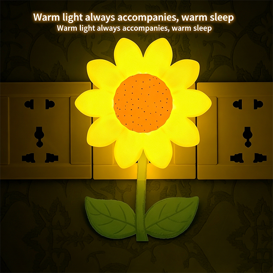 Colorful Life 210 Sunflower Warm Light Night Light, Nursing Light with Voice Control