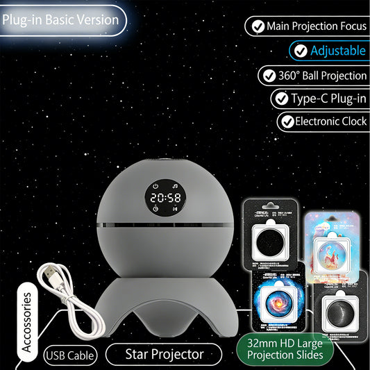 Colorful Life185Planet HD Projector Lamp USB Bluetooth Starry Sky Light Warm Atmosphere Light Bedroom Night Light