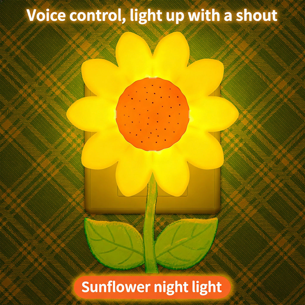 Colorful Life 210 Sunflower Warm Light Night Light, Nursing Light with Voice Control