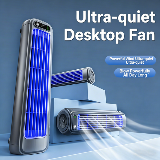 F04Refreshing Summer Desktop Small Fan, Ideal Office Companion, USB Charging Port, 3 Adjustable Speeds