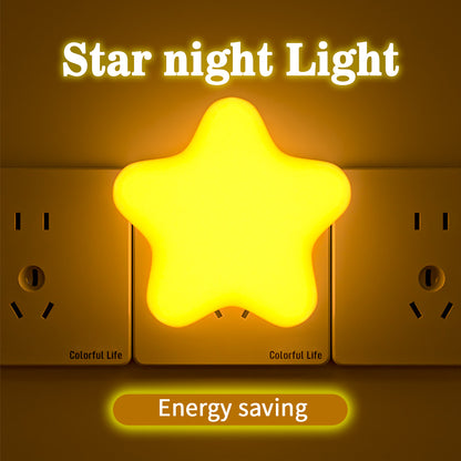 211Little Star Night Light Remote Control LED Bedside Lamp for Dormitory Bedroom Creative Night Light for Breastfeeding and Eye Protection
