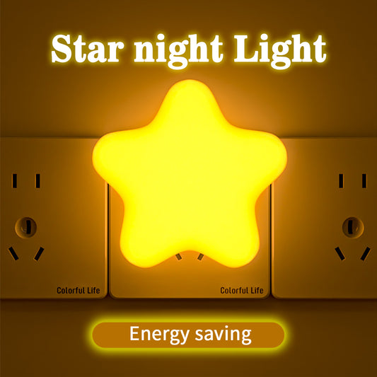 211Little Star Night Light Remote Control LED Bedside Lamp for Dormitory Bedroom Creative Night Light for Breastfeeding and Eye Protection