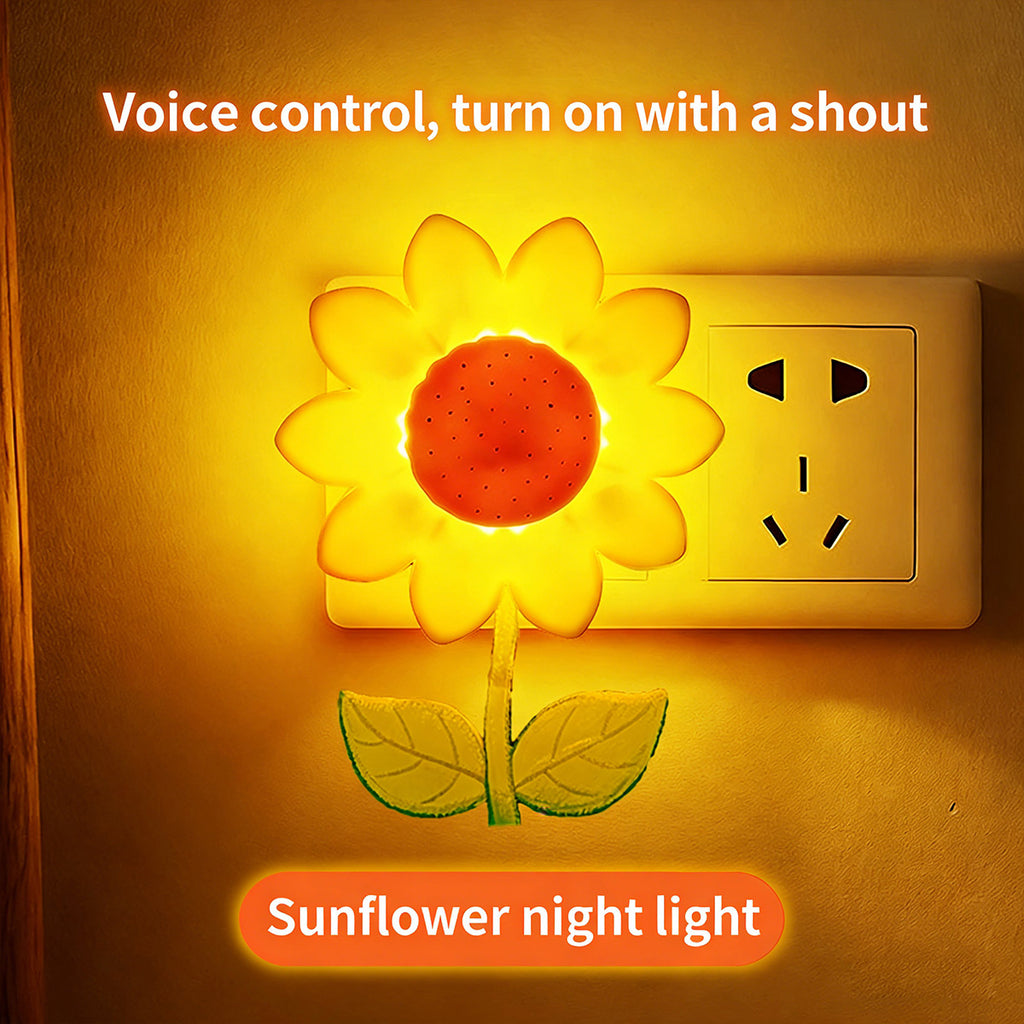 Colorful Life 210 Sunflower Warm Light Night Light, Nursing Light with Voice Control