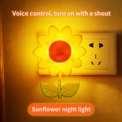 Colorful Life 210 Sunflower Warm Light Night Light, Nursing Light with Voice Control