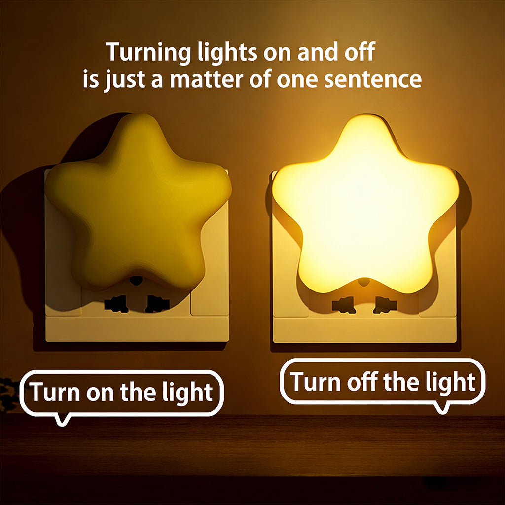 211Little Star Night Light Remote Control LED Bedside Lamp for Dormitory Bedroom Creative Night Light for Breastfeeding and Eye Protection