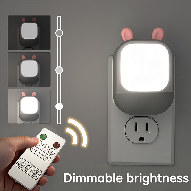 159 Cute Rabbit Night Light Energy-Saving Warm Light Living Room Desk Bedroom Bedside Lamp Makeup Table Essential Small Night Light