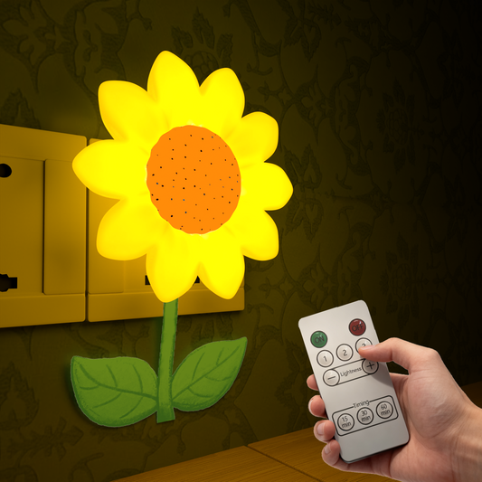 Colorful Life 210 Sunflower Warm Light Night Light, Nursing Light with Voice Control