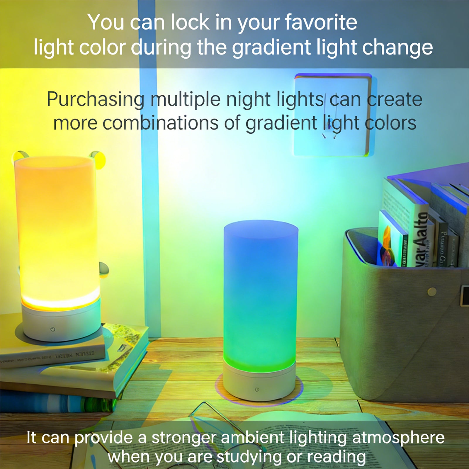 Colorful Life D10B Night Light Bedroom Bedside Lamp Birthday Gift Atmosphere Light Sleeping Night Light