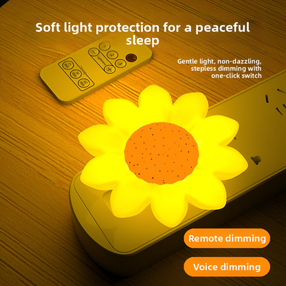 Colorful Life 210 Sunflower Warm Light Night Light, Nursing Light with Voice Control