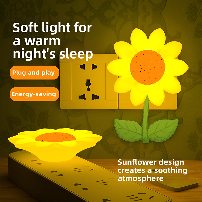 Colorful Life 210 Sunflower Warm Light Night Light, Nursing Light with Voice Control