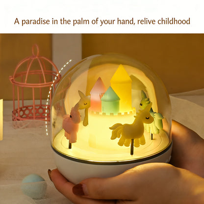 Colorful Life182Carousel Lamp Colorful Lamp Bedside Cartoon Cute Atmosphere Lamp Creative Gift Night Light