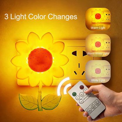 Colorful Life 210 Sunflower Warm Light Night Light, Nursing Light with Voice Control