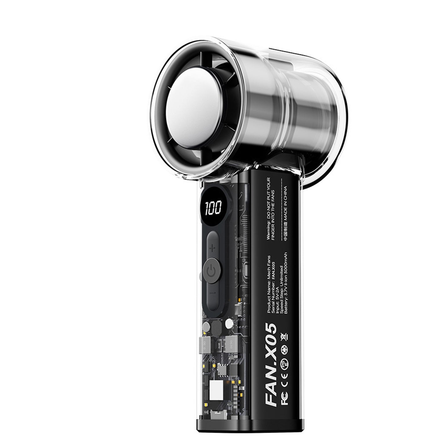 F06Refreshing Summer Compact Handheld Fan, a Must-Have for Office and Travel, Equipped with USB Charging Port and 3 Adjustable Wind Speeds, the Perfect Choice for Trips