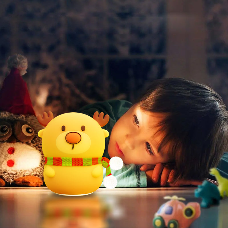 Colorful Life D6Elk Silicone Lamp Pat Lamp Glowing Toy Bedroom Bedside Lamp Internet Celebrity Night Market Night Light