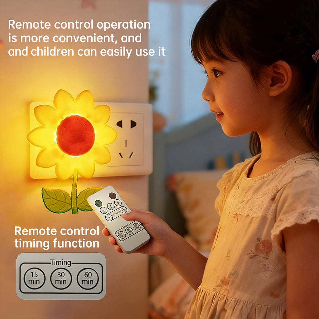 Colorful Life 210 Sunflower Warm Light Night Light, Nursing Light with Voice Control