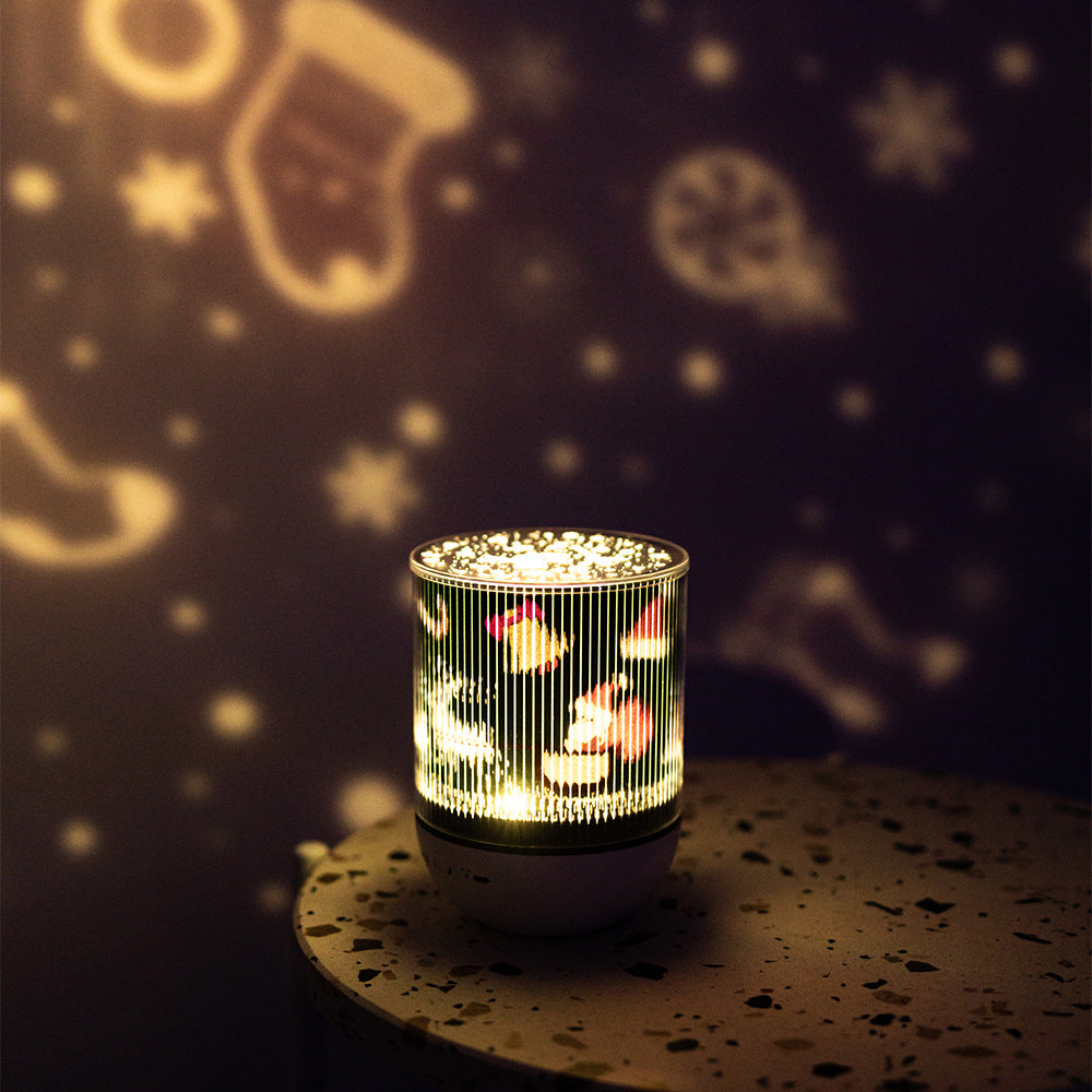 Colorful Life D11Dynamic Projection Lamp360Rotating Romantic Atmosphere Light Colorful Changing Bluetooth Eight-tone Night Light