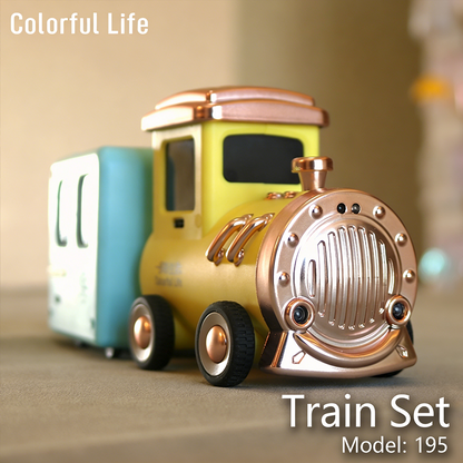 Colorful Life195Small Train Rechargeable Luminous Music Box Carriage Bedside Atmosphere Light Cozy Night Light
