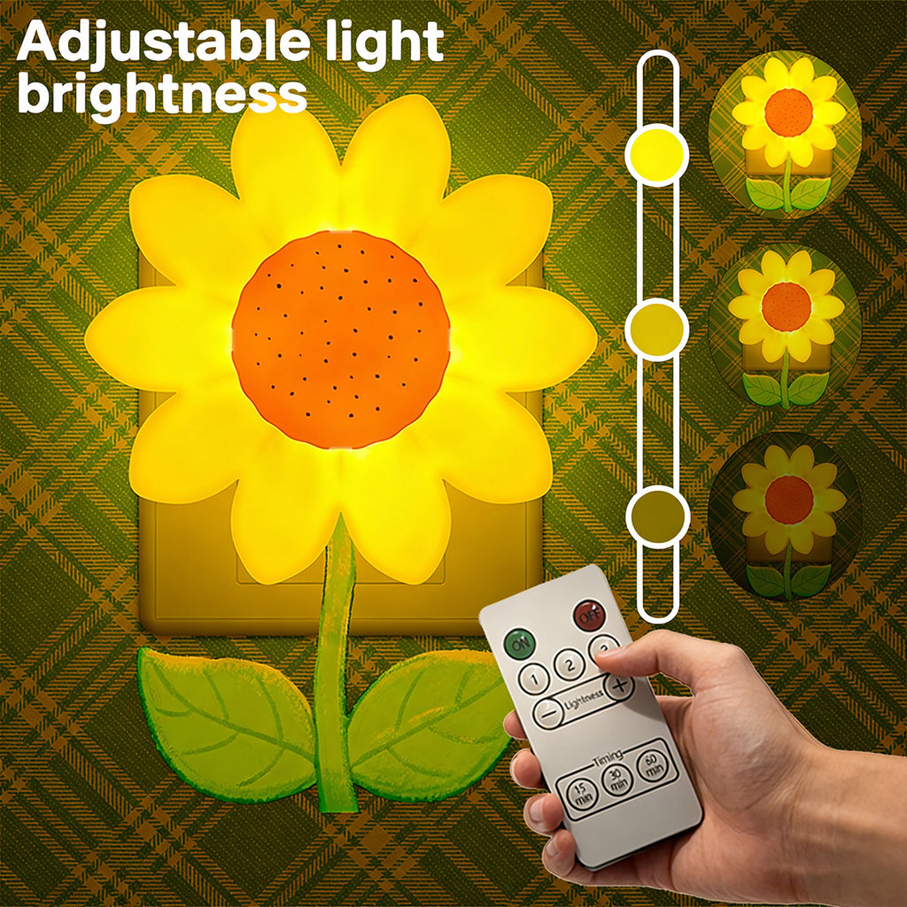 Colorful Life 210 Sunflower Warm Light Night Light, Nursing Light with Voice Control
