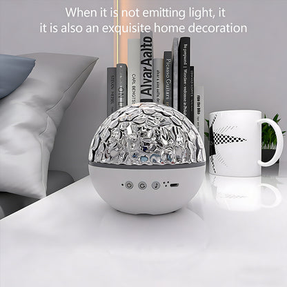 Colorful Life188Water Wave Optical Projection Lamp Starry Sky Atmosphere Lamp Birthday Gift Bedroom Sleep Night Light