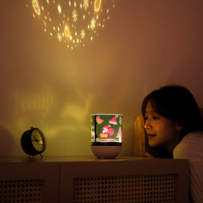 Colorful Life D11Dynamic Projection Lamp360Rotating Romantic Atmosphere Light Colorful Changing Bluetooth Eight-tone Night Light
