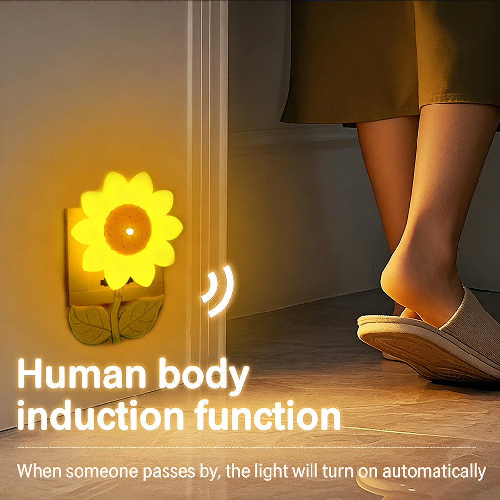 Colorful Life 210 Sunflower Warm Light Night Light, Nursing Light with Voice Control