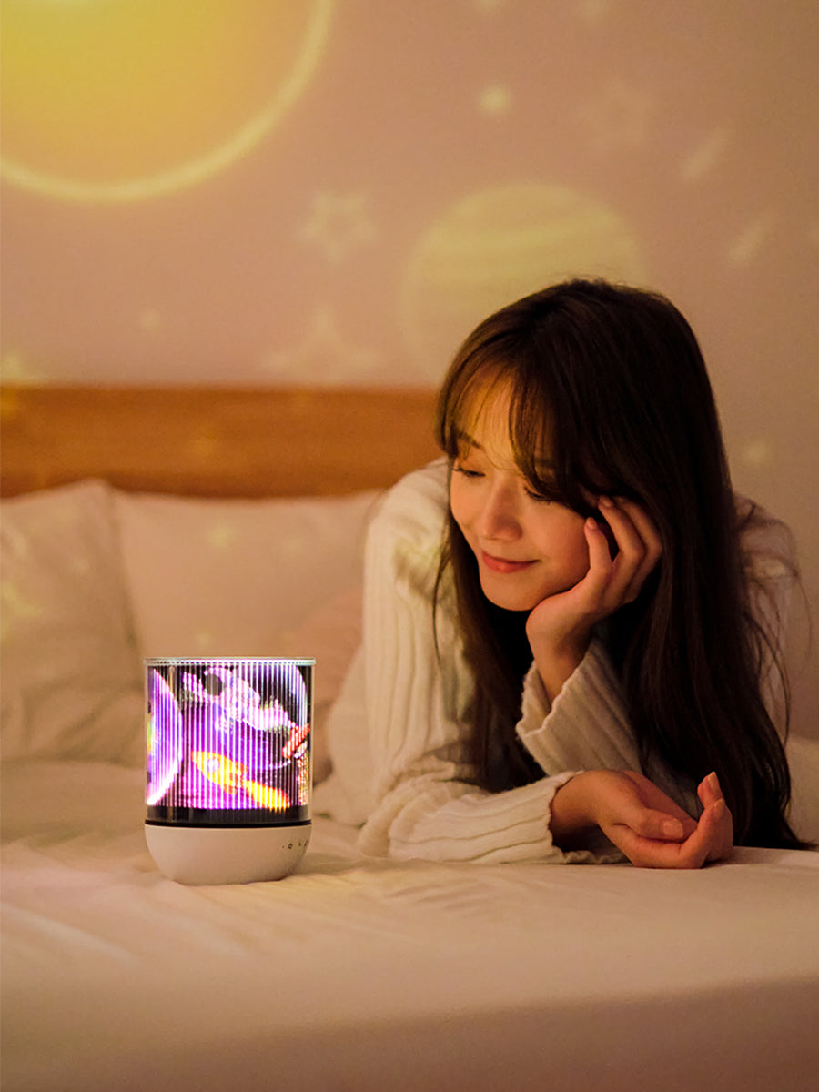 Colorful Life D11Dynamic Projection Lamp360Rotating Romantic Atmosphere Light Colorful Changing Bluetooth Eight-tone Night Light